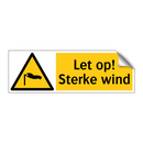 Let op! Sterke wind