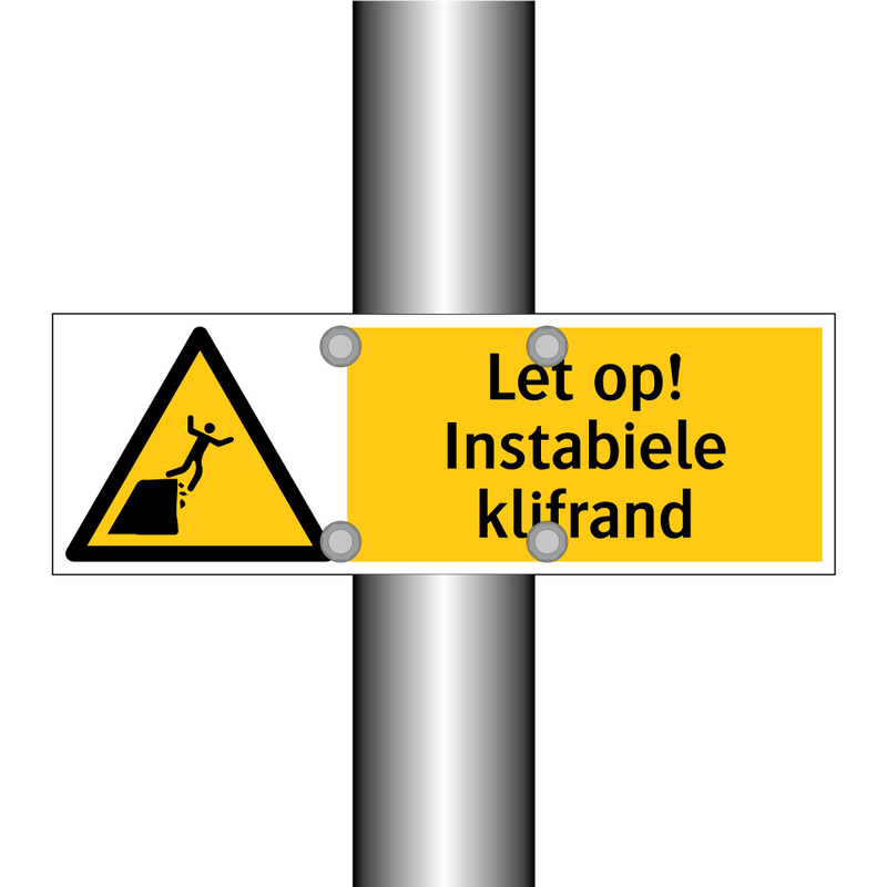 Let op! Instabiele klifrand