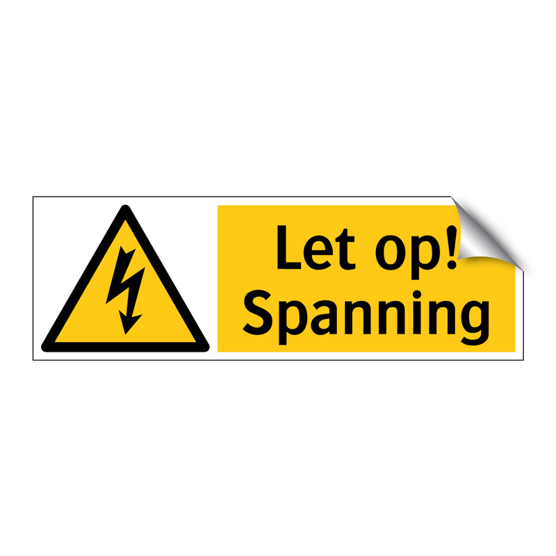 Let op! Spanning
