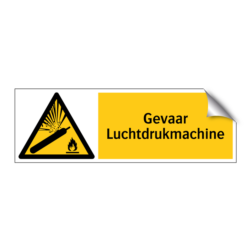 Gevaar Luchtdrukmachine