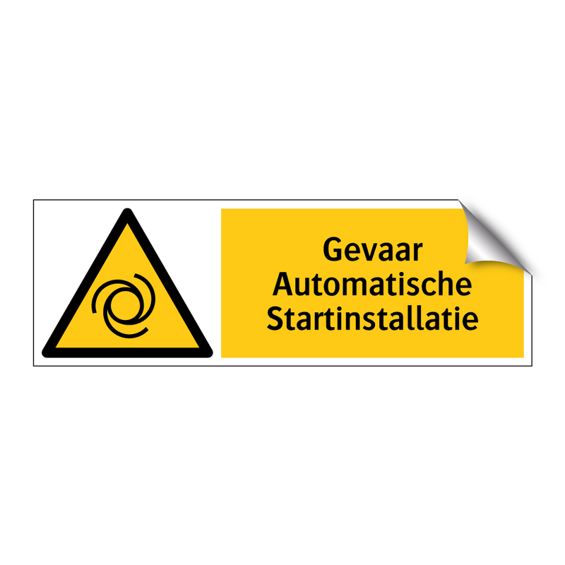 Gevaar Automatische Startinstallatie