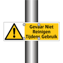 Gevaar Niet Reinigen Tijdens Gebruik