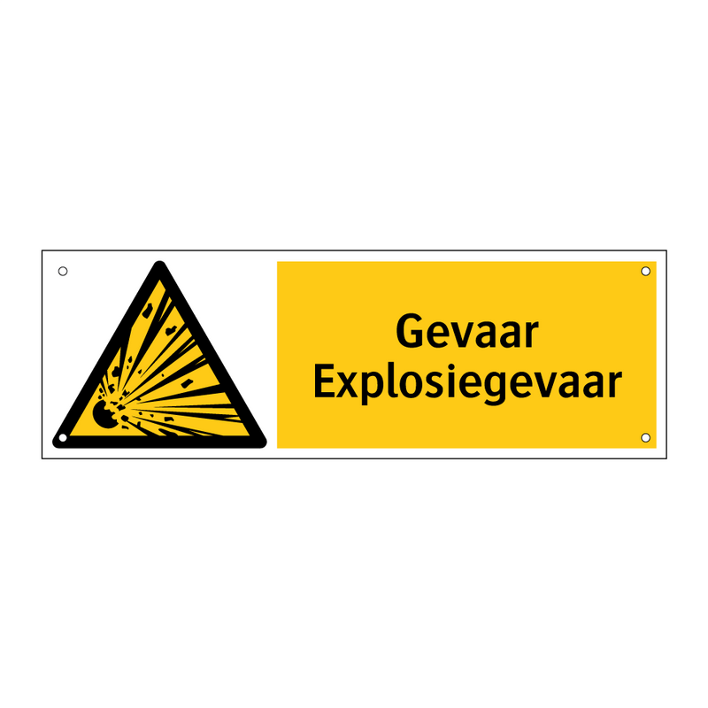 Gevaar Explosiegevaar