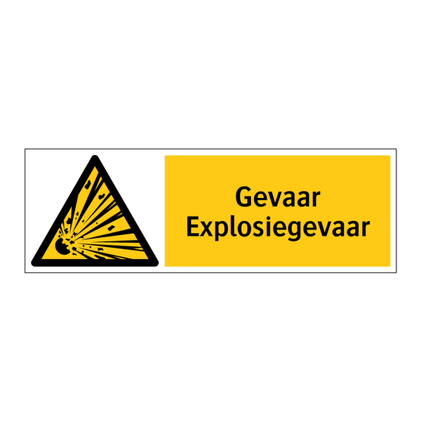 Gevaar Explosiegevaar