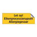 Let op! Eikenprocessierupsen Allergiegevaar