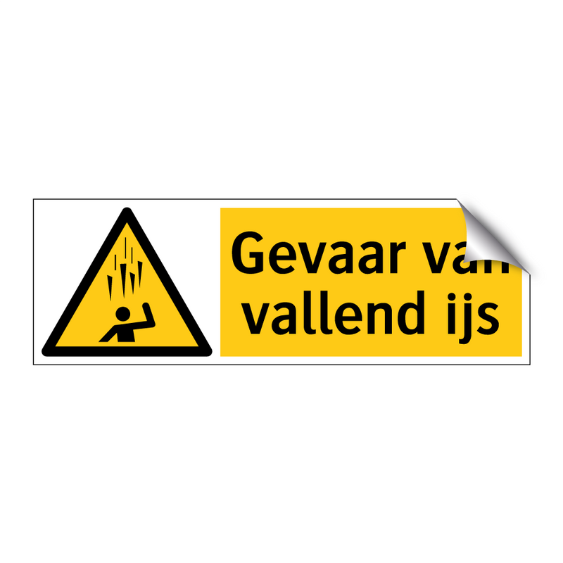 Gevaar van vallend ijs