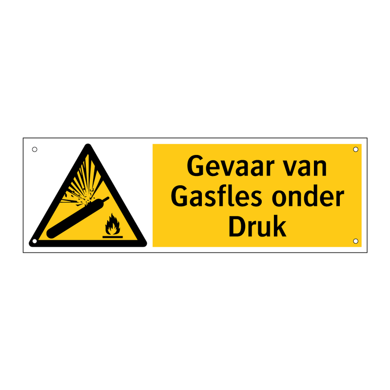 Gevaar van Gasfles onder Druk