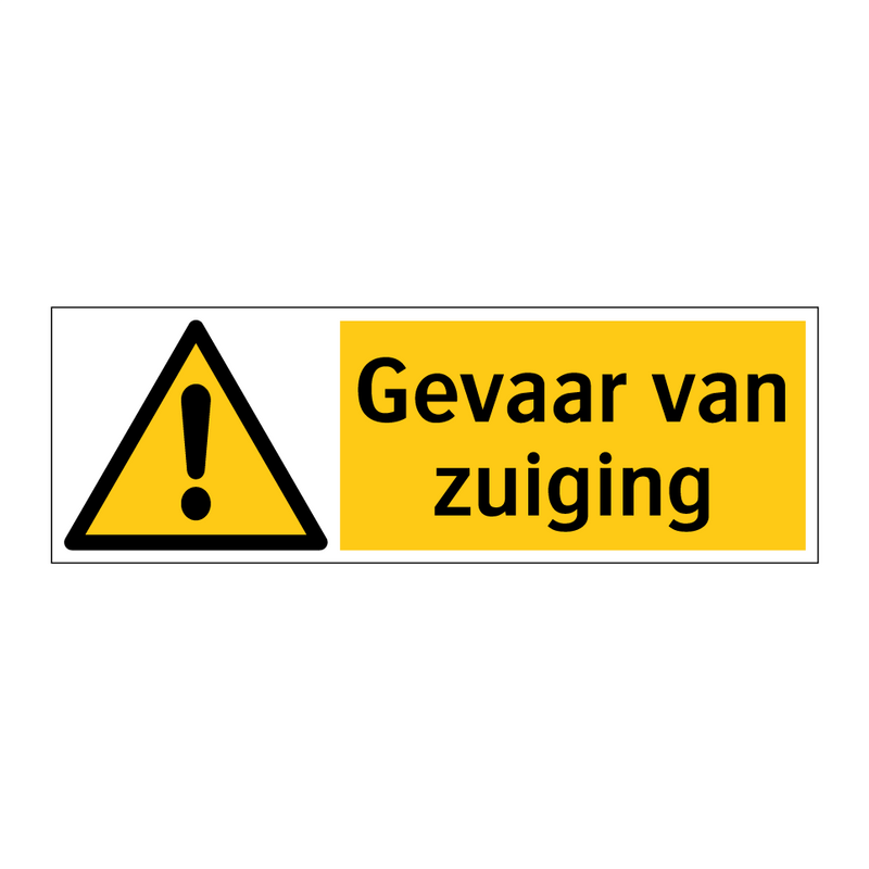 Gevaar van zuiging