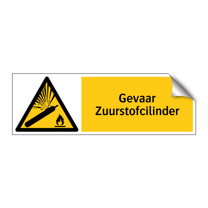 Gevaar Zuurstofcilinder