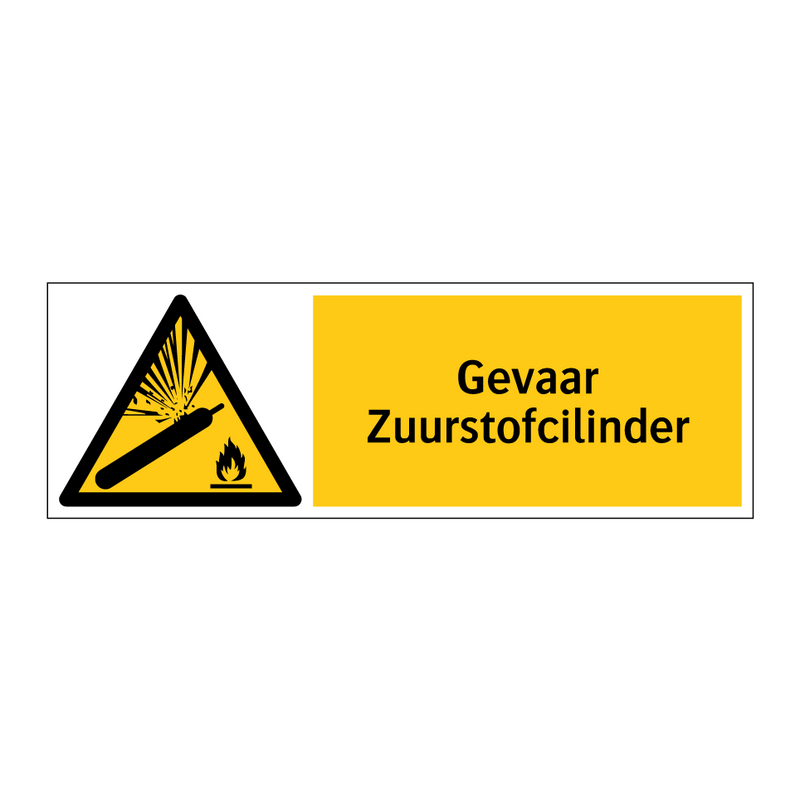 Gevaar Zuurstofcilinder