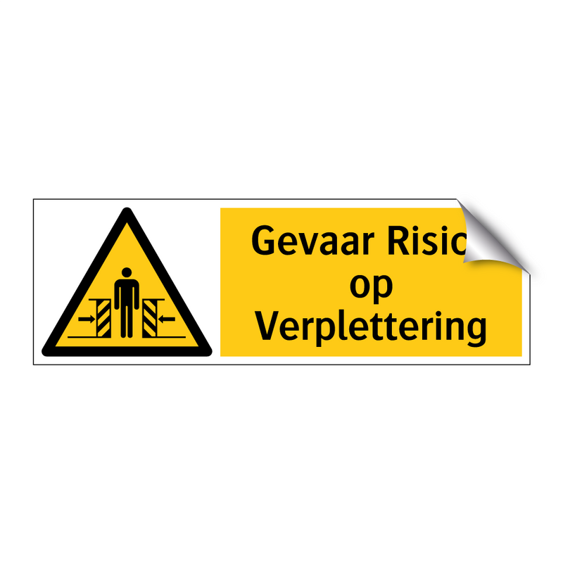 Gevaar Risico op Verplettering