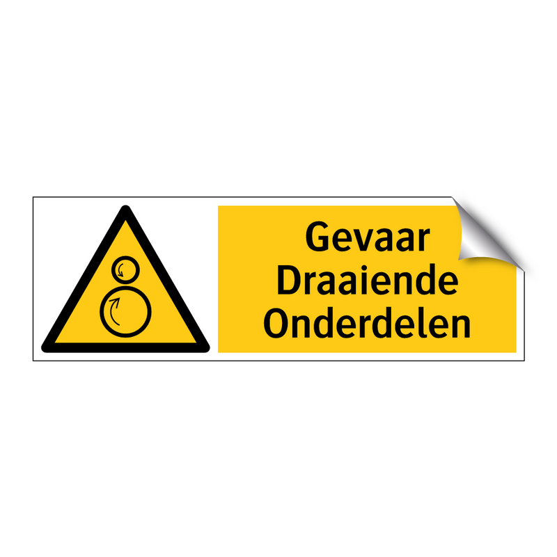 Gevaar Draaiende Onderdelen