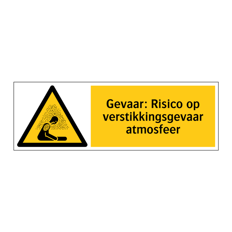 Gevaar: Risico op verstikkingsgevaar atmosfeer