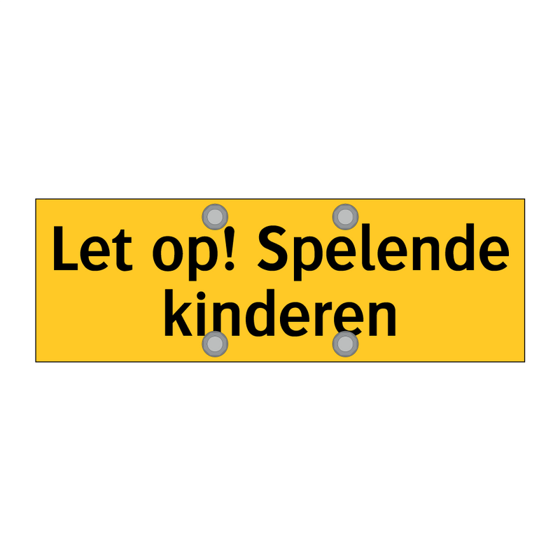 Let op! Spelende kinderen