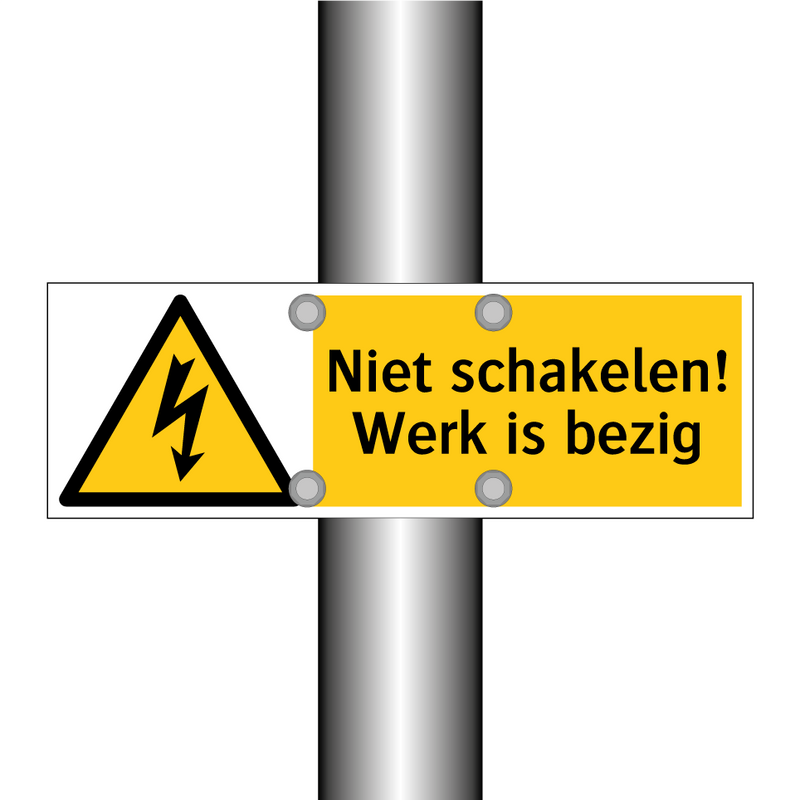 Niet schakelen! Werk is bezig