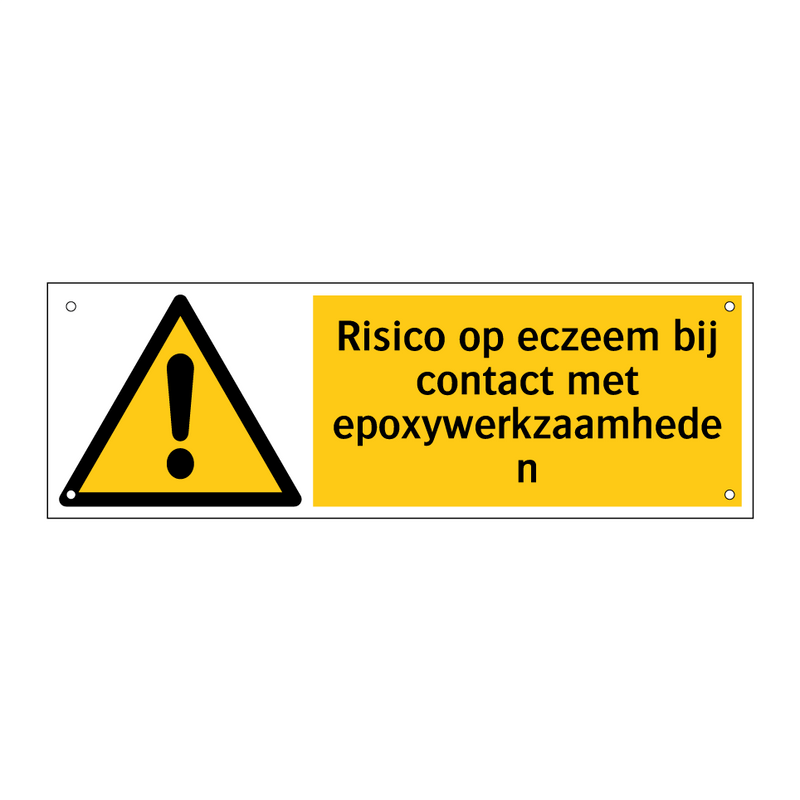 Risico op eczeem bij contact met epoxywerkzaamheden