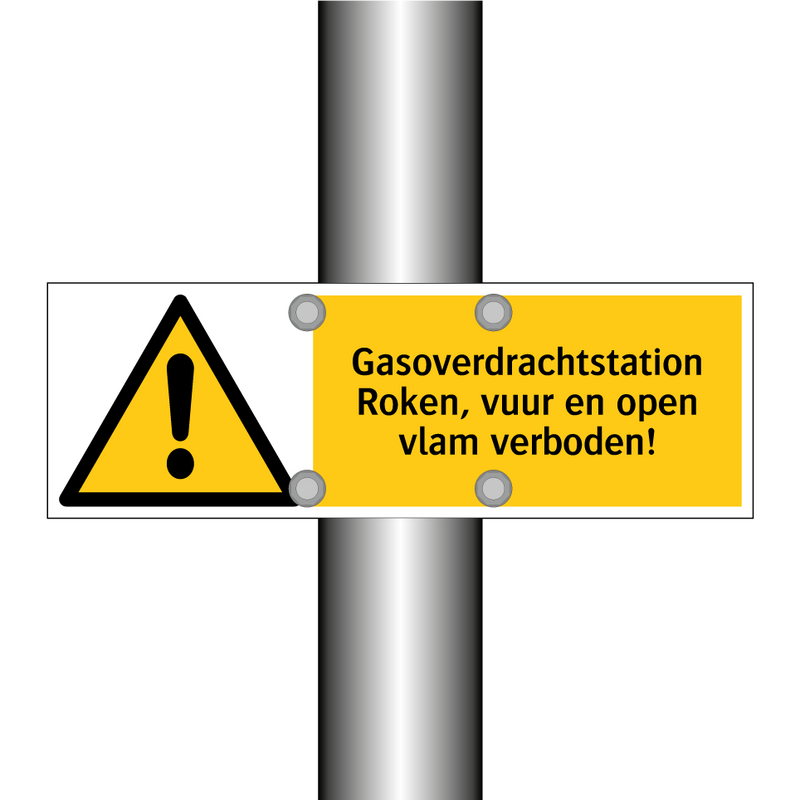 Gasoverdrachtstation Roken, vuur en open vlam verboden!