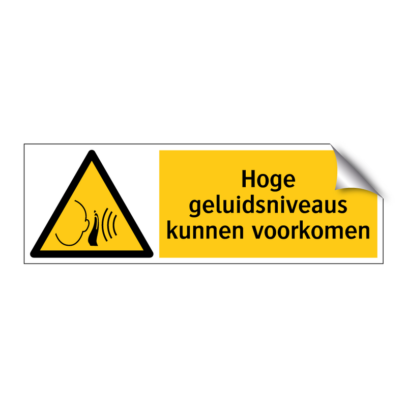 Hoge geluidsniveaus kunnen voorkomen