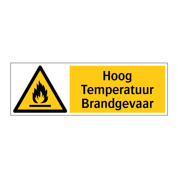 Hoog Temperatuur Brandgevaar