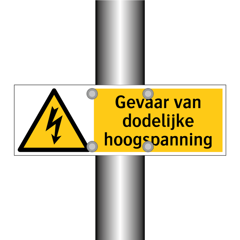 Gevaar van dodelijke hoogspanning