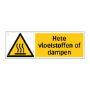 Hete vloeistoffen of dampen