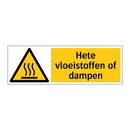 Hete vloeistoffen of dampen