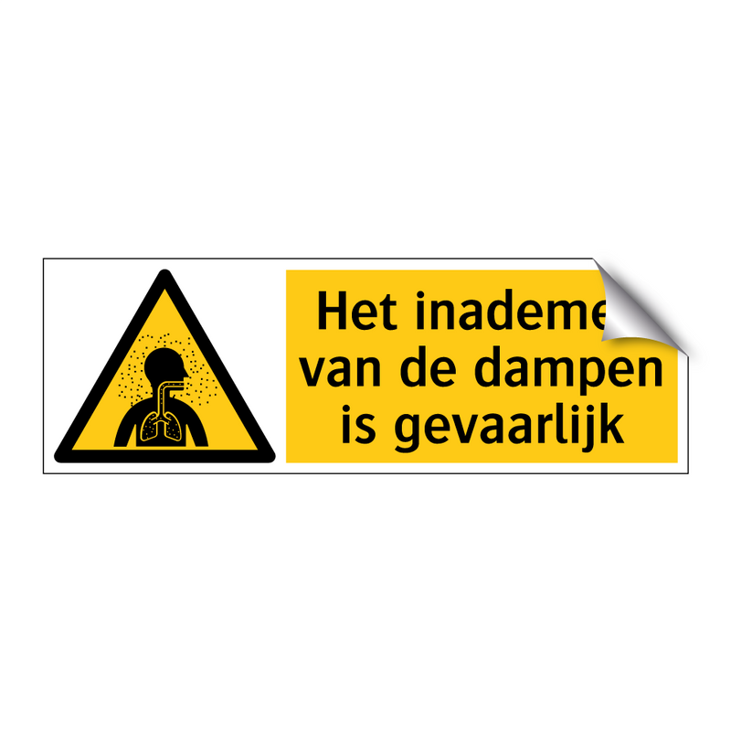 Het inademen van de dampen is gevaarlijk