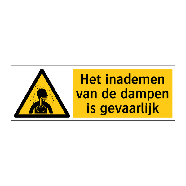 Het inademen van de dampen is gevaarlijk