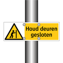 Houd deuren gesloten
