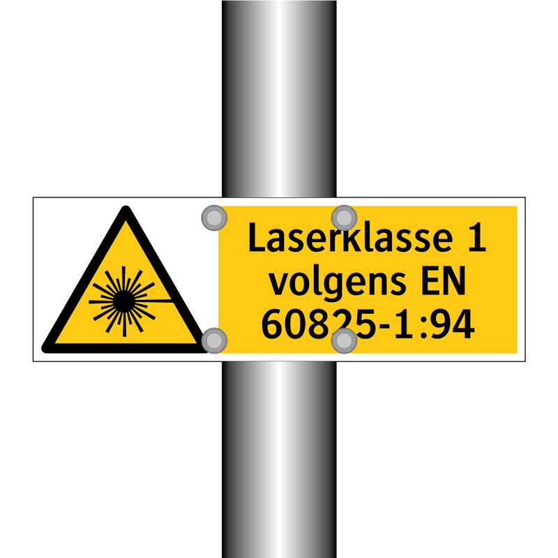 Laserklasse 1 volgens EN 60825-1:94
