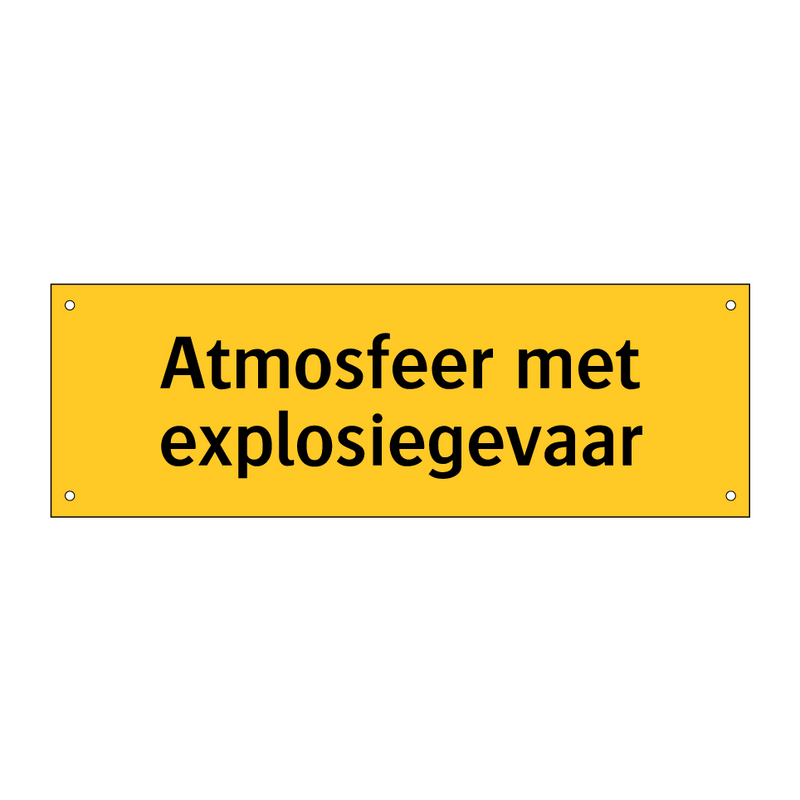 Atmosfeer met explosiegevaar