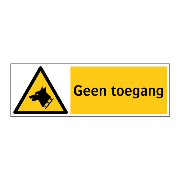 Geen toegang Geen toegang