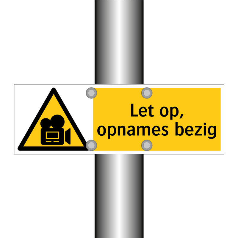 Let op, opnames bezig