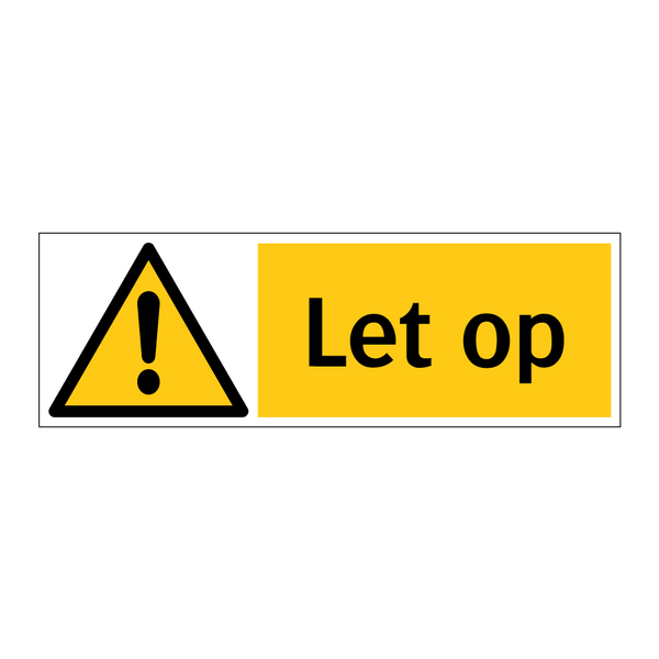 Let op