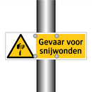 Gevaar voor snijwonden