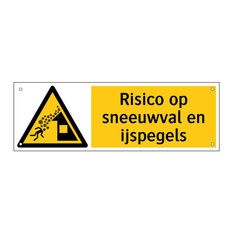 Risico op sneeuwval en ijspegels
