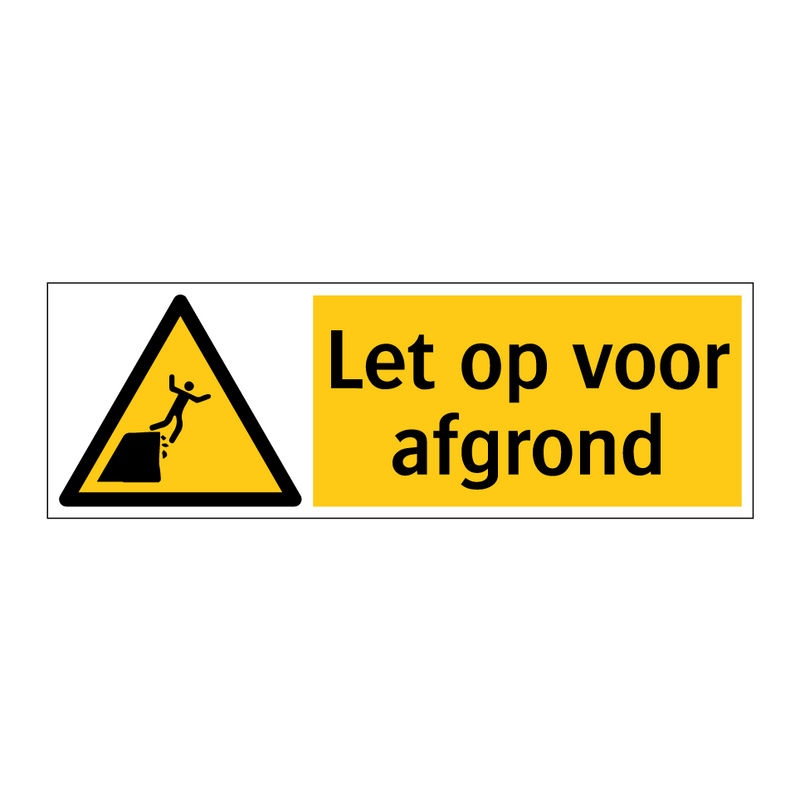 Let op voor afgrond