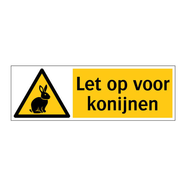 Let op voor konijnen
