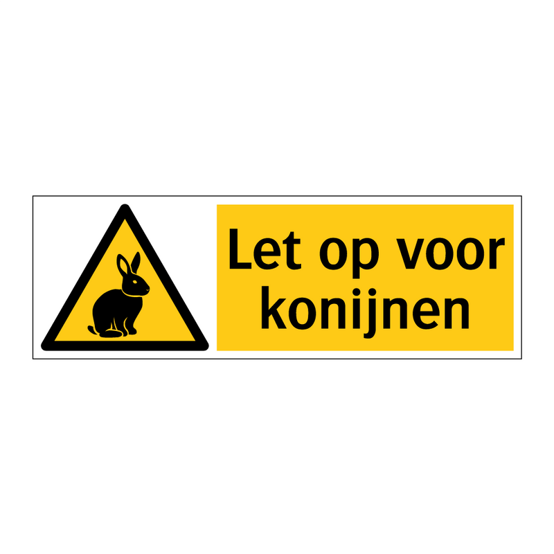 Let op voor konijnen