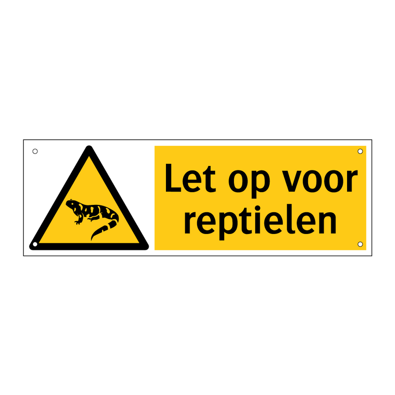 Let op voor reptielen