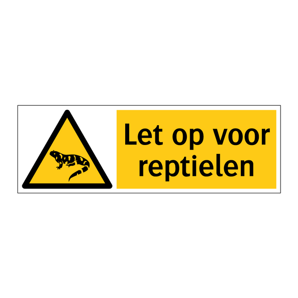 Let op voor reptielen