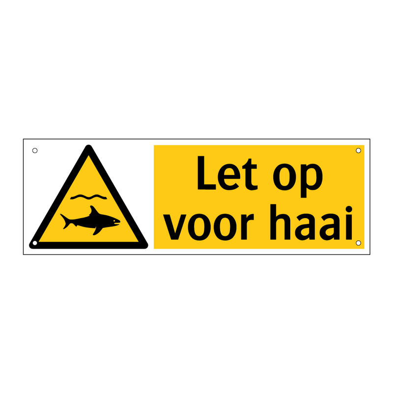 Let op voor haai