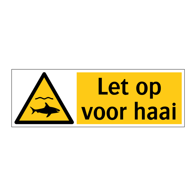Let op voor haai