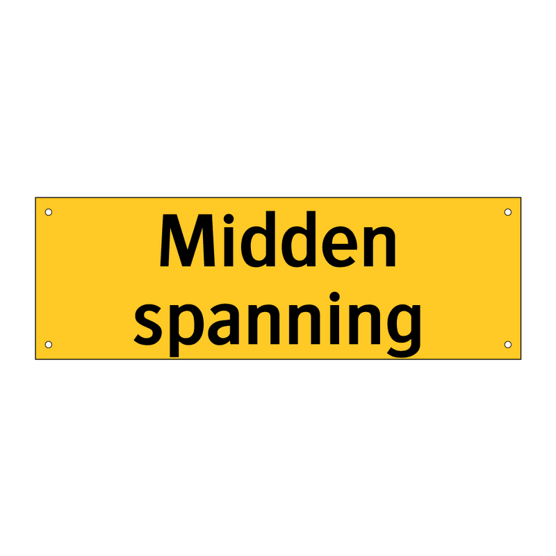 Midden spanning