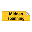 Midden spanning