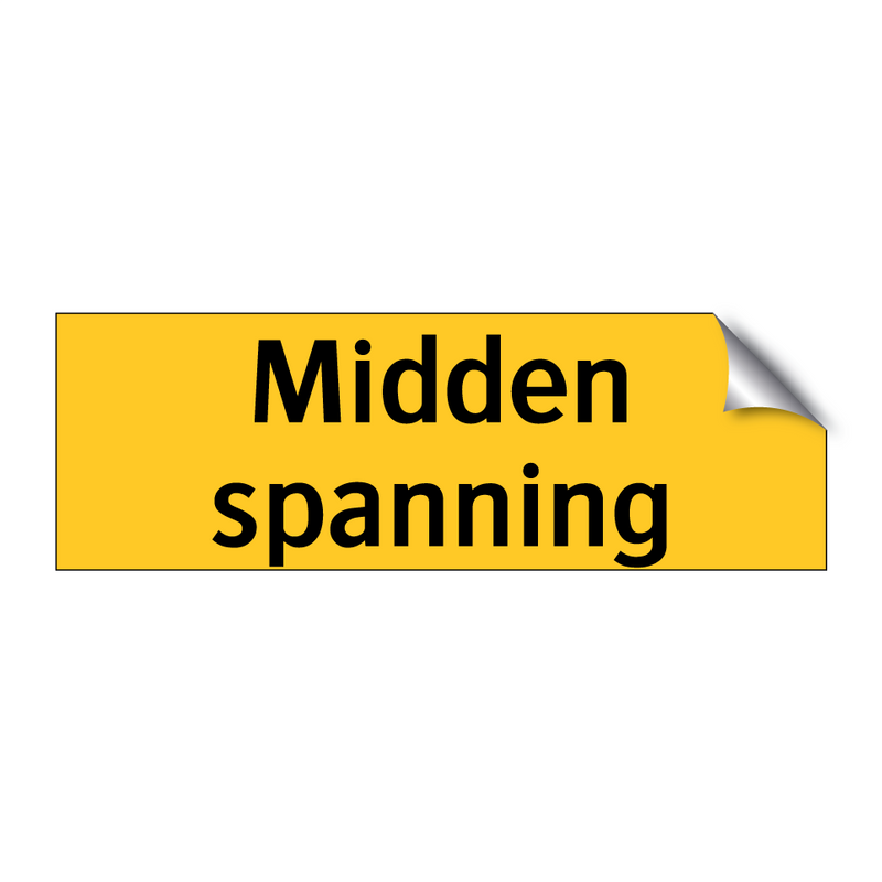 Midden spanning