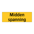 Midden spanning