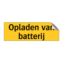 Opladen van batterij