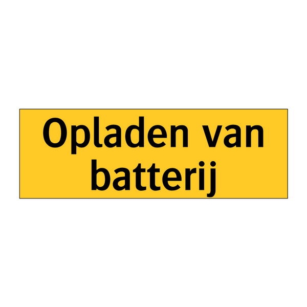 Opladen van batterij