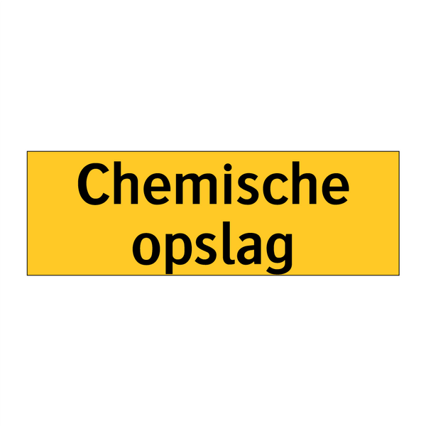 Chemische opslag